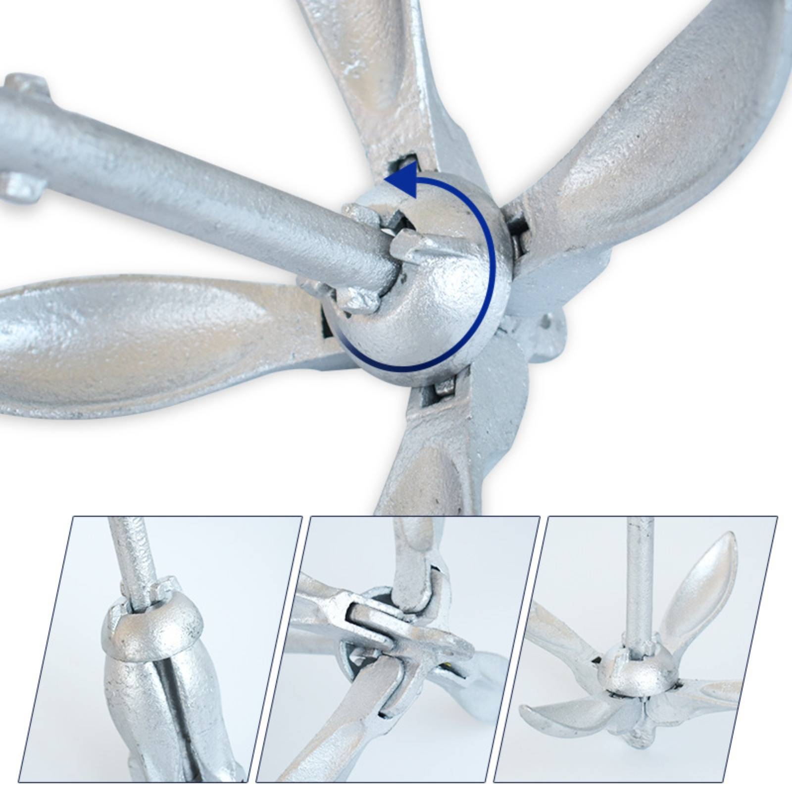 1.5 Kg Boat Anchor Rope Set Sp - Fishing Kayak Anchor 评论和价格