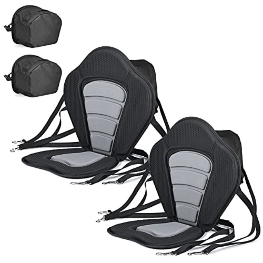 Deluxe Padded Kayak Seat with  - Fishing Kayak Storage Bag 评论和价格
