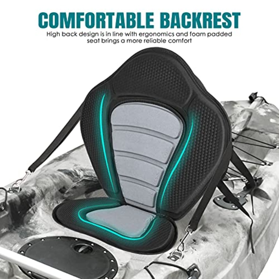 Deluxe Padded Kayak Seat with  - Fishing Kayak Storage Bag 评论和价格