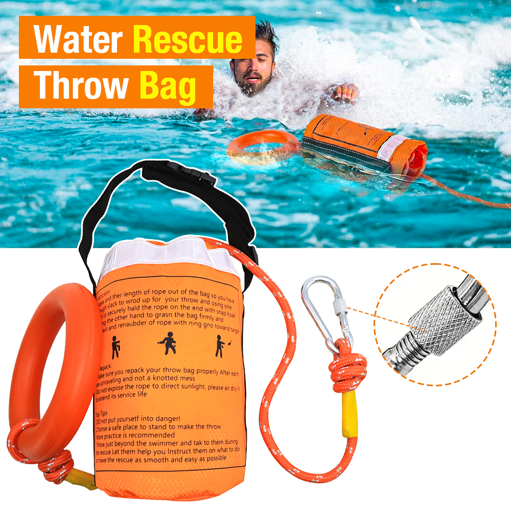 1SET Water Rescue Throw Bag, w - Fishing Kayak Crate 评论和价格