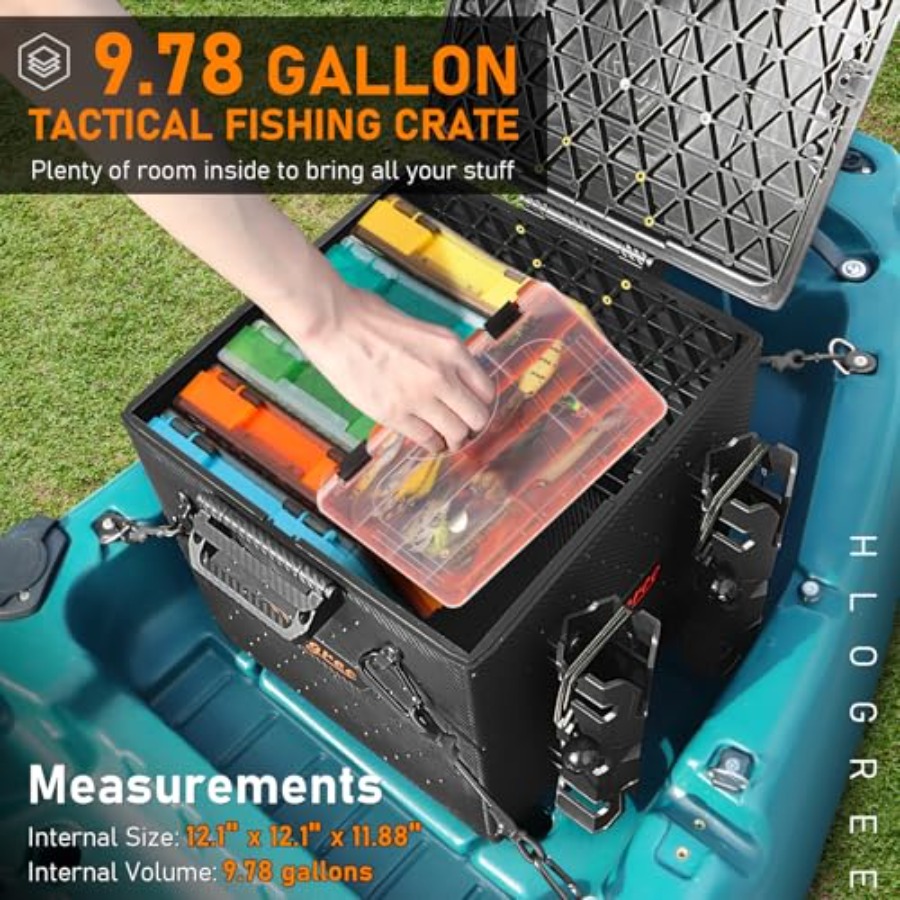 FlexCrate Kayak Fishing Crate  - Fishing Kayak Crate 评论和价格
