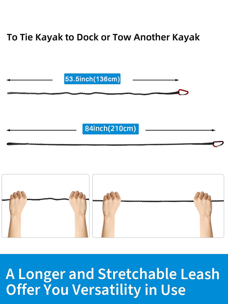 Kayak Paddle Leash Stretchable - Fishing Kayak Paddle Leash 评论和价格