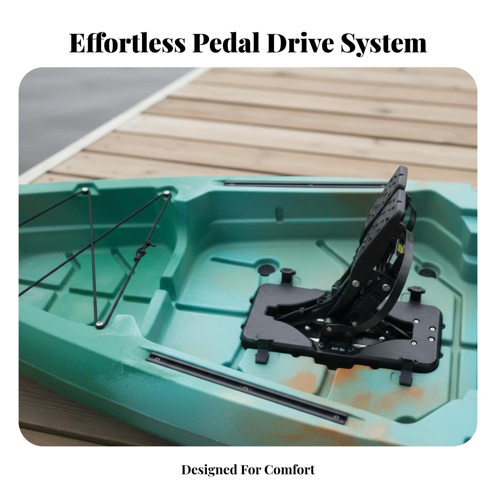 Pedal Drive Fishing Boat Folda - Fishing Kayak Inflatable 评论和价格