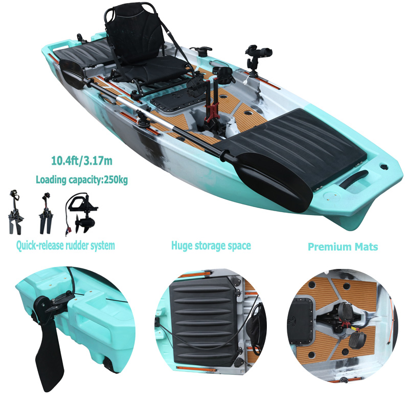 10FT Single Seat LLDPE Sit On  - Fishing Kayak Sit In 评论和价格