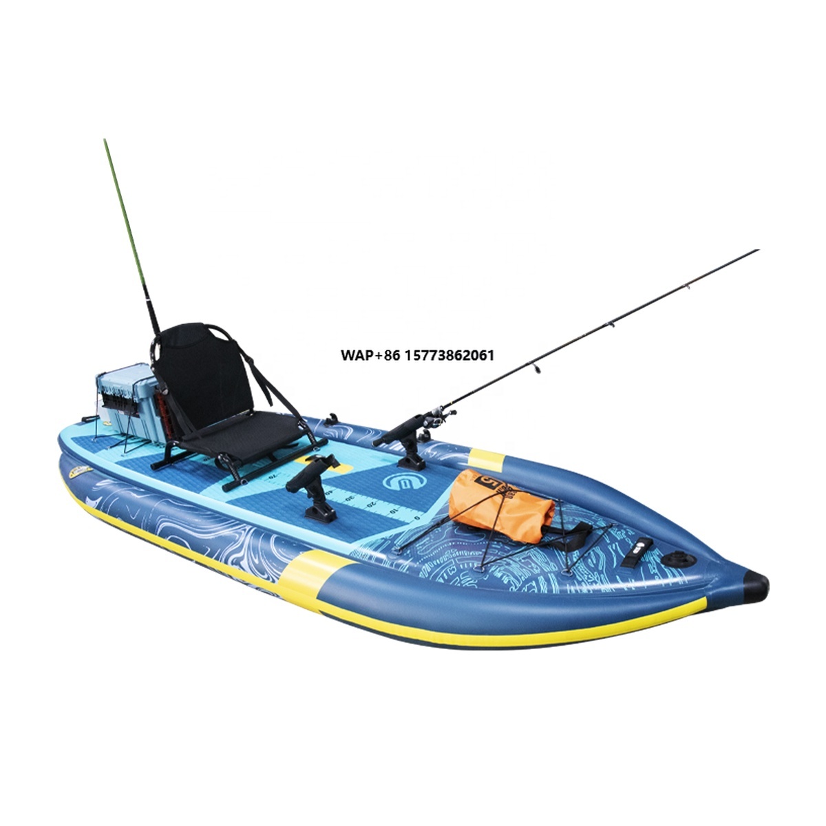 Three Air Chamber Inflatable F - Fishing Kayak Rod Holder 评论和价格