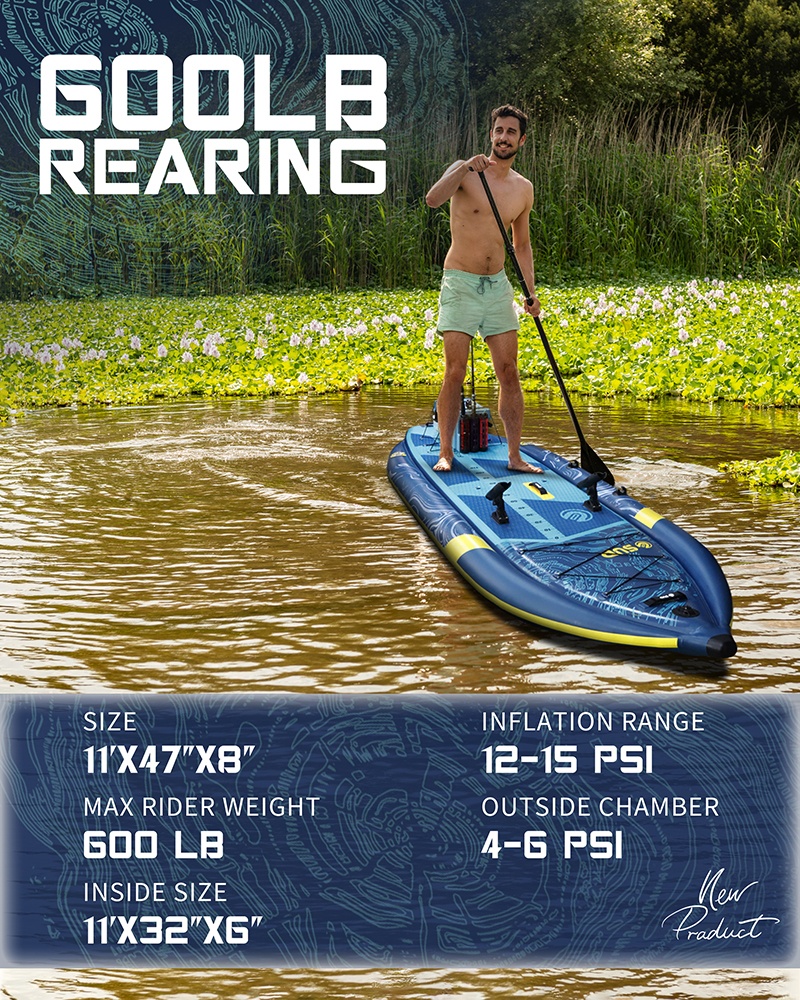 Three Air Chamber Inflatable F - Fishing Kayak Rod Holder 评论和价格